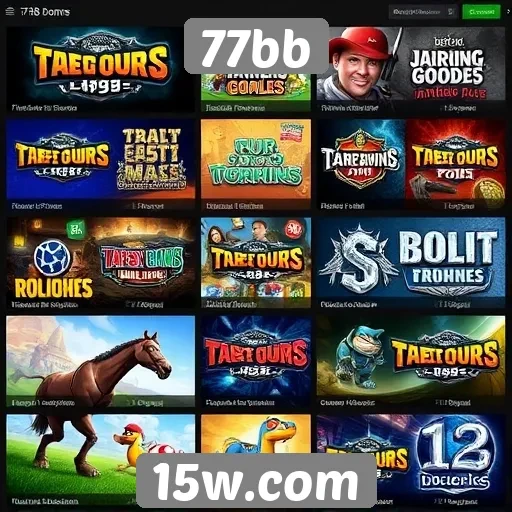 Comparativo de jogos populares disponíveis no 77bb