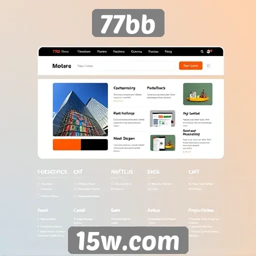 Análise da interface de usuário do site 77bb